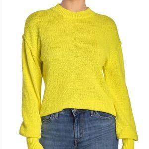 NWT Abound Neon Yellow Sweater Crew